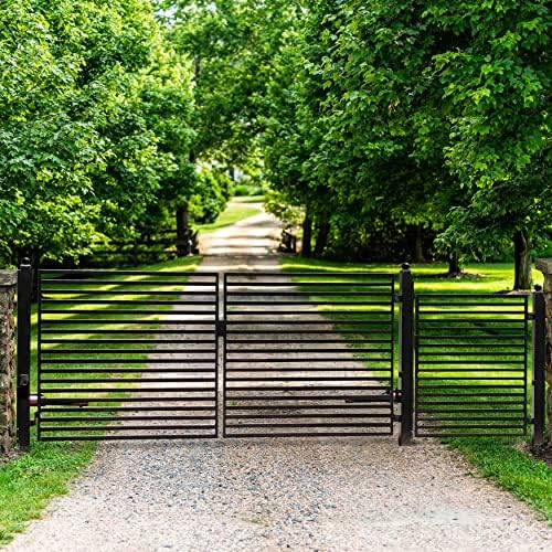 ALEKO 12 Ft Dual Swing Driveway Gate Set