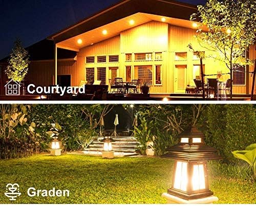 BAYSHE 3W 12V BA15S LED Light Bulb Pack of 5 Warm White