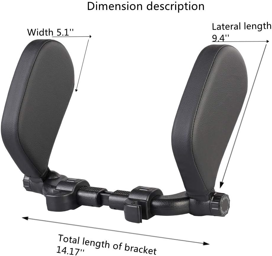 JEWUNO Car Headrest Pillow 360 Adjustable