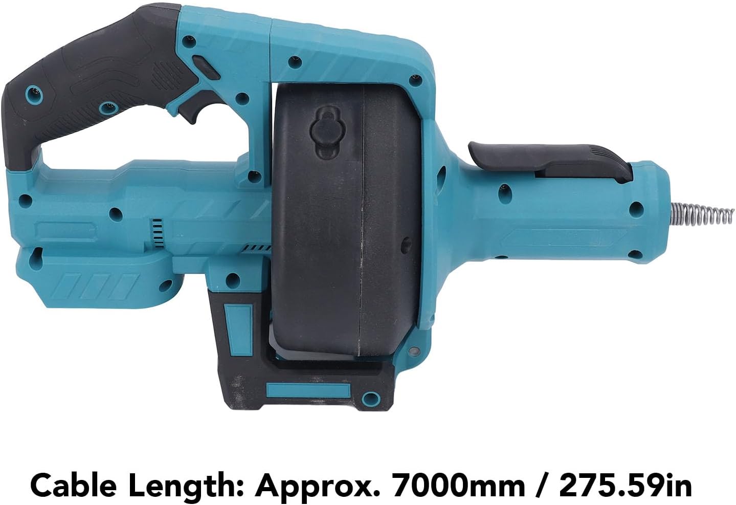 Cordless Electric Drain Auger with Adjustable Speed and Replaceable Hose