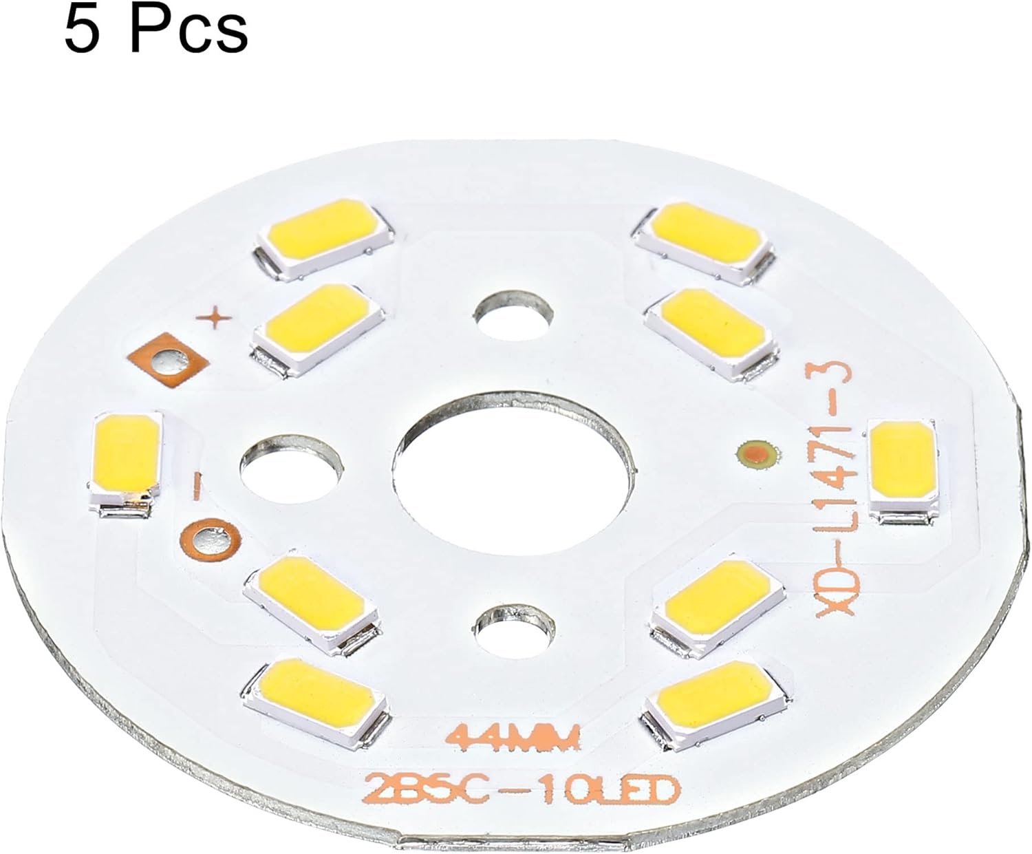 MECCANIXITY COB LED Light Chip 5W 120lm 44mm Energy Saving Bulb 5Pcs