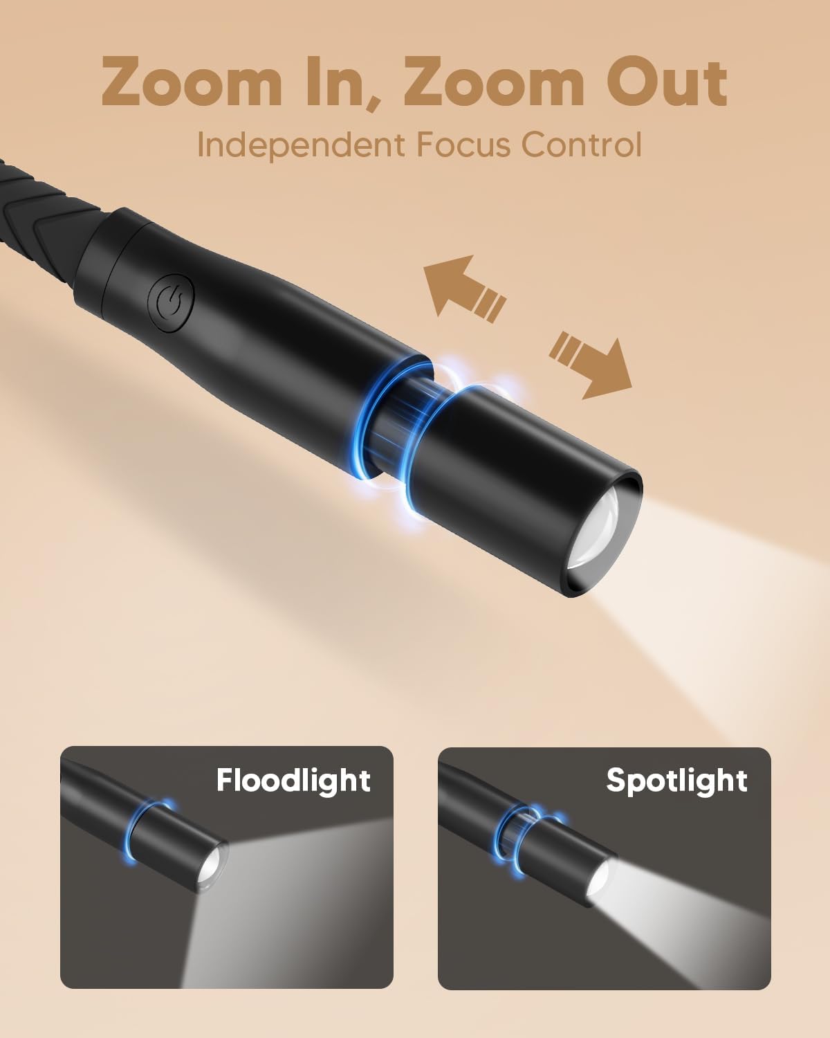 EastPin Neck Light with 2 Modes 2200mAh 85Hrs Battery