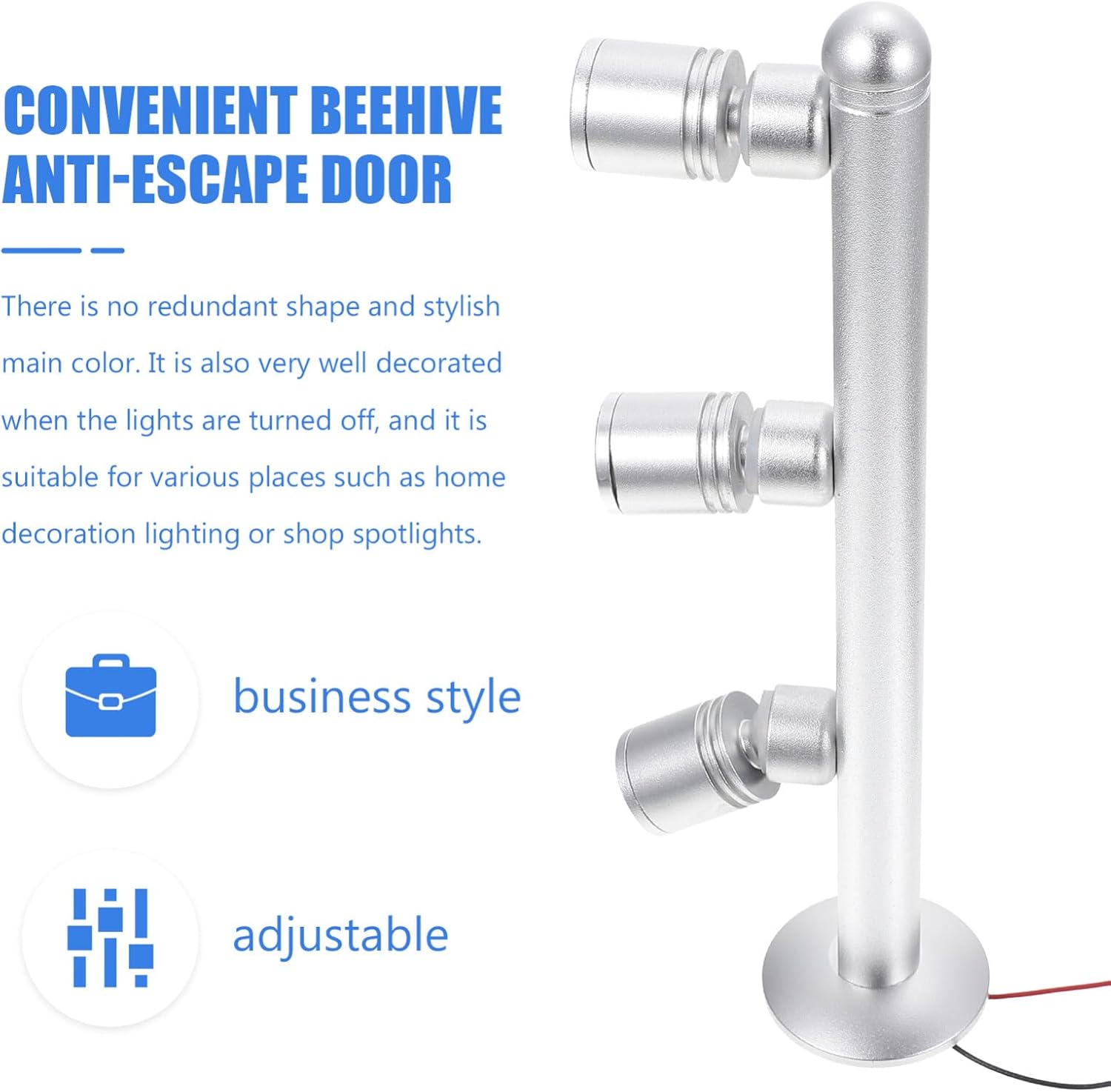 LED Display Lamp Track Spotlight with 3 Rotatable Heads