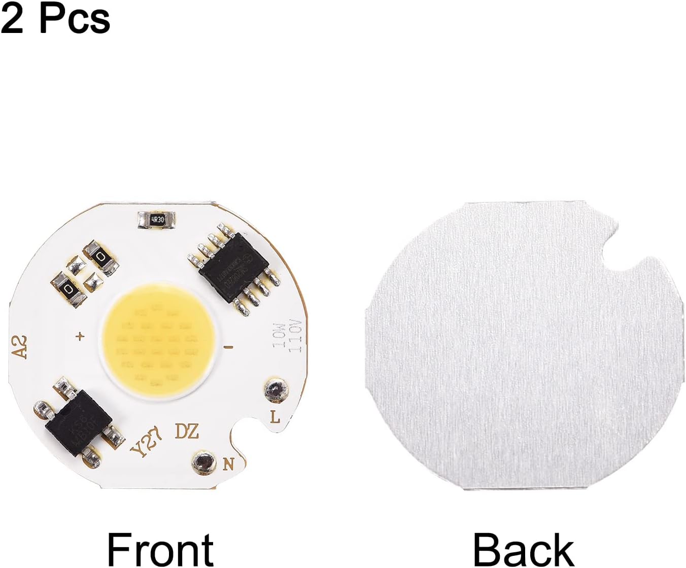 MECCANIXITY 10W Cool White LED Chip Bulb 2 Pack 1