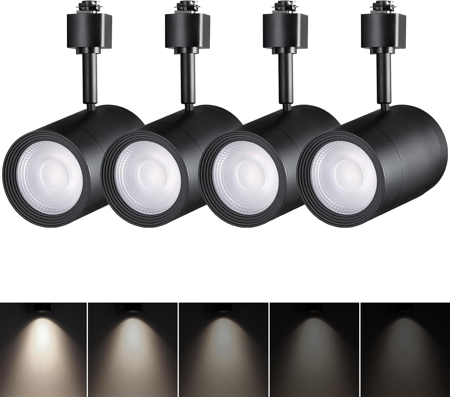 LEONLITE 175W LED Track Light Heads 36 Dimmable Pack of 4