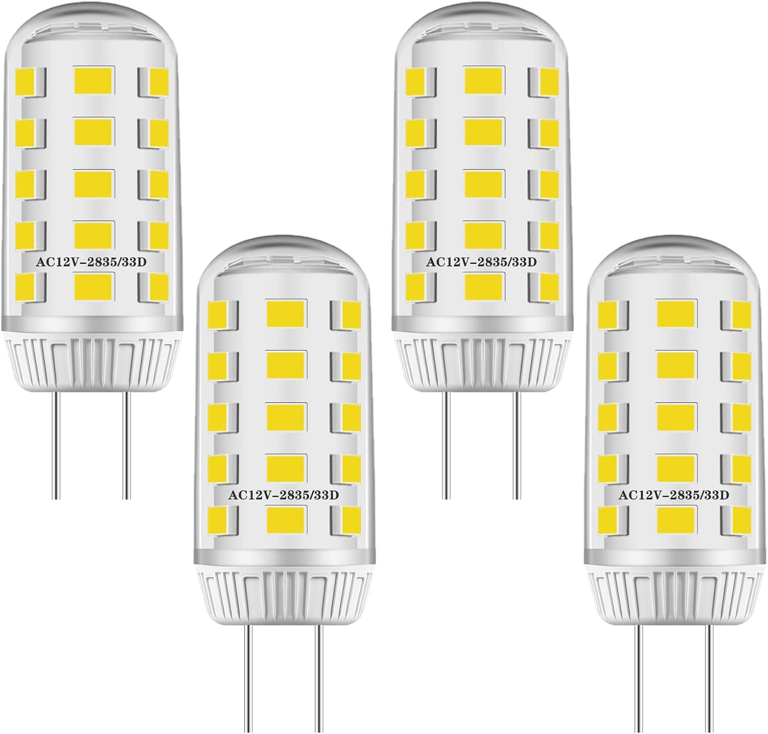 HUIMEIJIA G4 LED Bulb 3W 4pcs Warm White 3000K