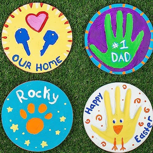 Creative Roots Handprint Stone Kit with Paints and Mold 1