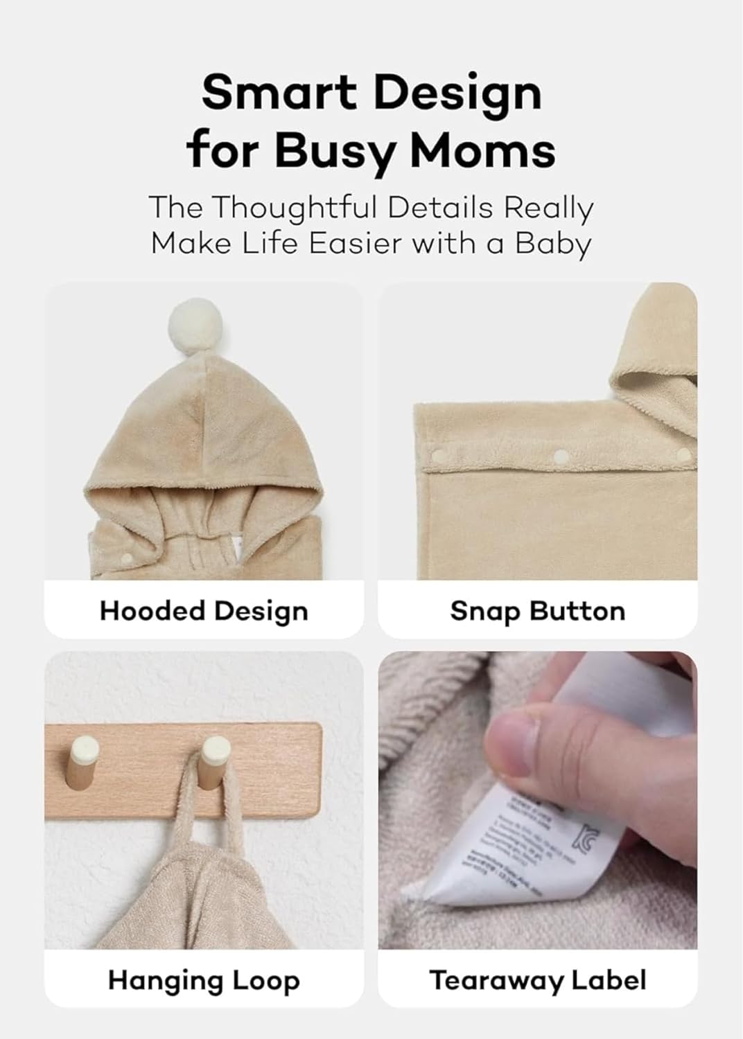 Konny Baby Hooded Towel - Ultra Soft Quick Dry