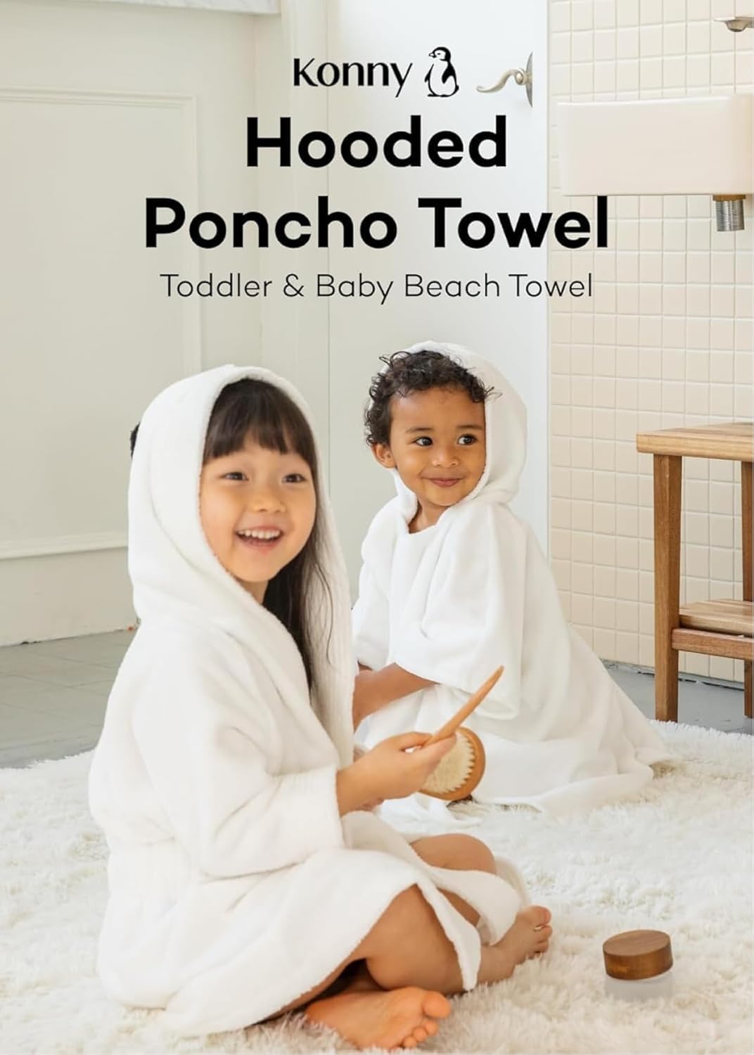 Konny Baby Hooded Towel - Ultra Soft Quick Dry