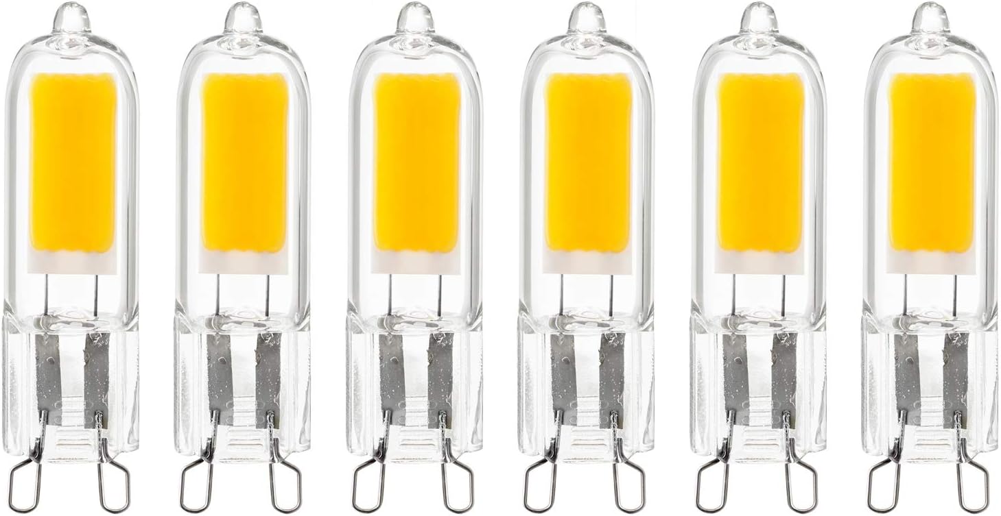 Sunlite 41192 LED G9 Bi-Pin Light Bulb 2W 6 Pack