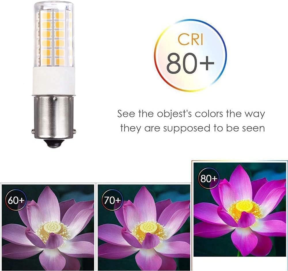 Makergroup BA15s 12V 3W LED Bulb 6000K 6pcs for Landscape Lighting