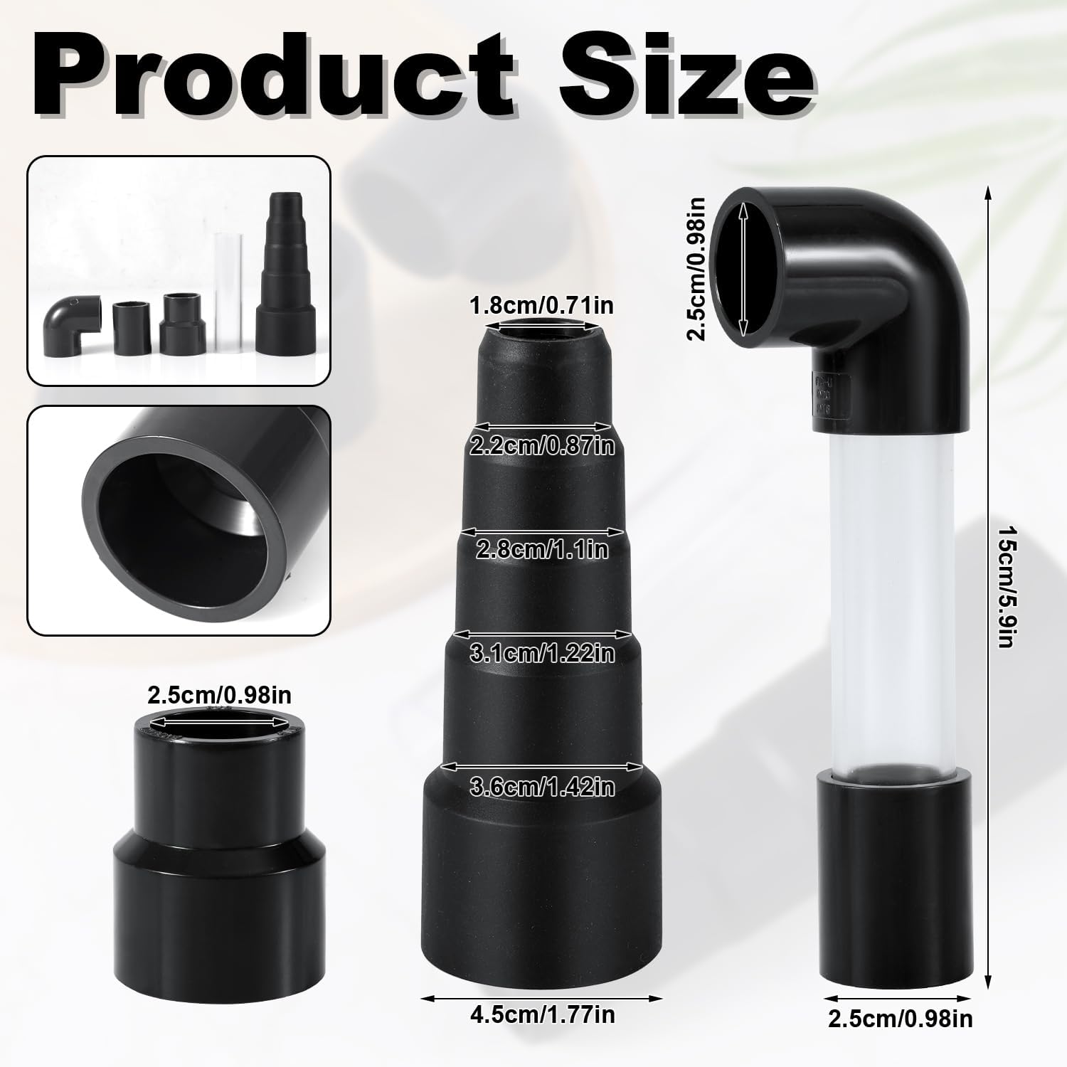 Gosknor 3pcs Wet Vac AC Drain Line Cleaner