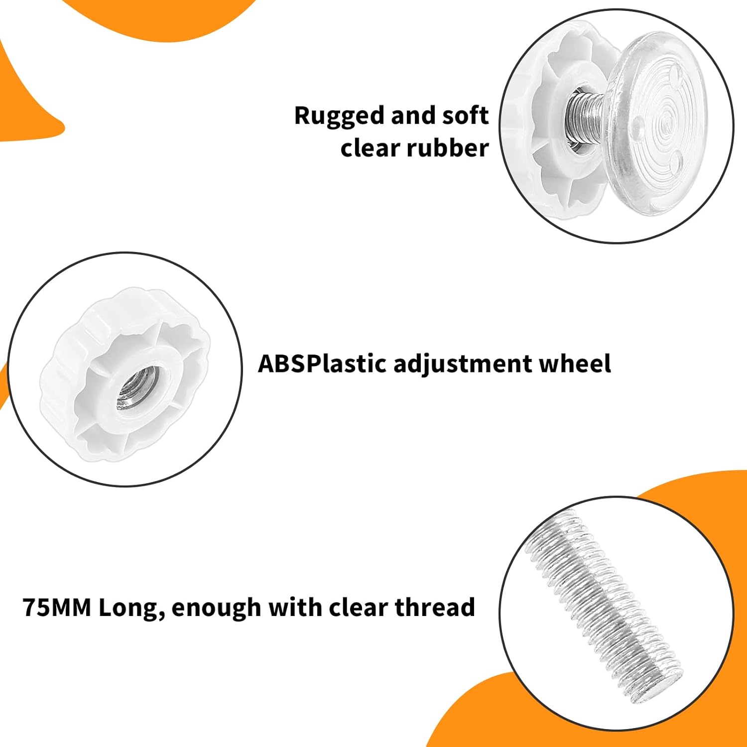 Unlorspy 4 Pack M10 Baby Gate Spindle Rods 1