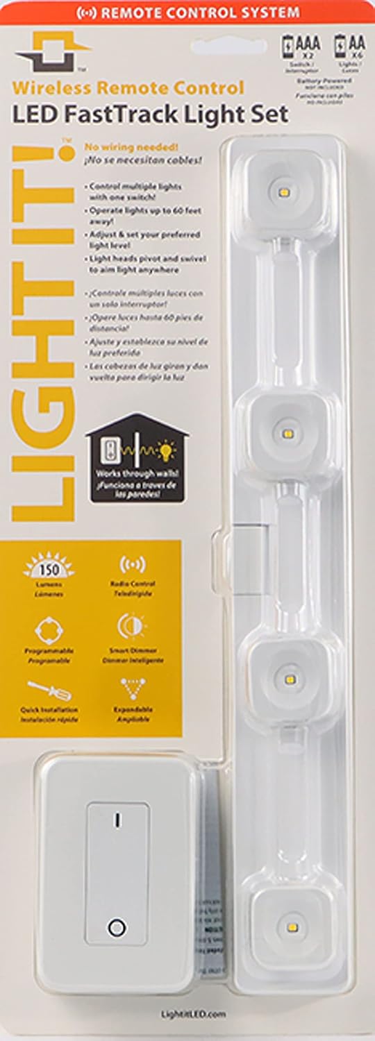 LIGHT IT by Fulcrum LED Fastrack Remote Control Set White Single Pack
