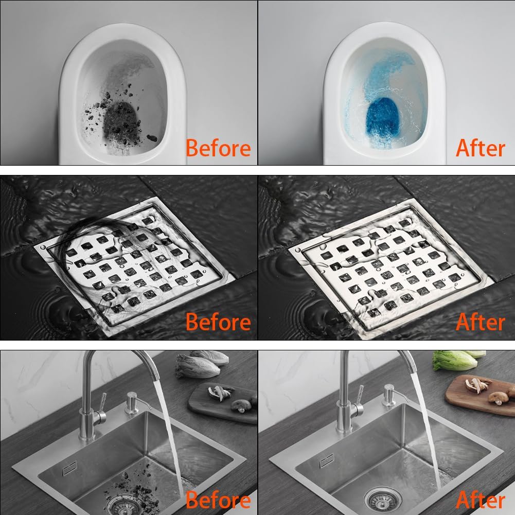 Lwuey Toilet Plunger Clog Remover with 4 Suckers