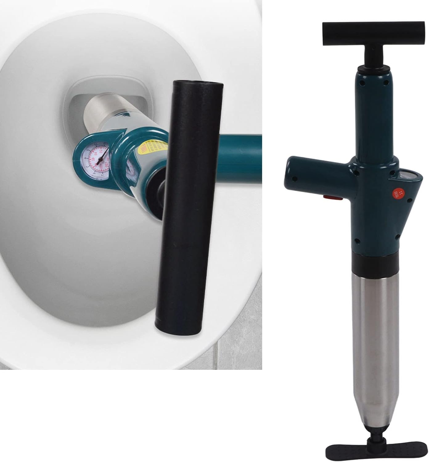 Pilipane Toilet Plunger Set with Drain Auger