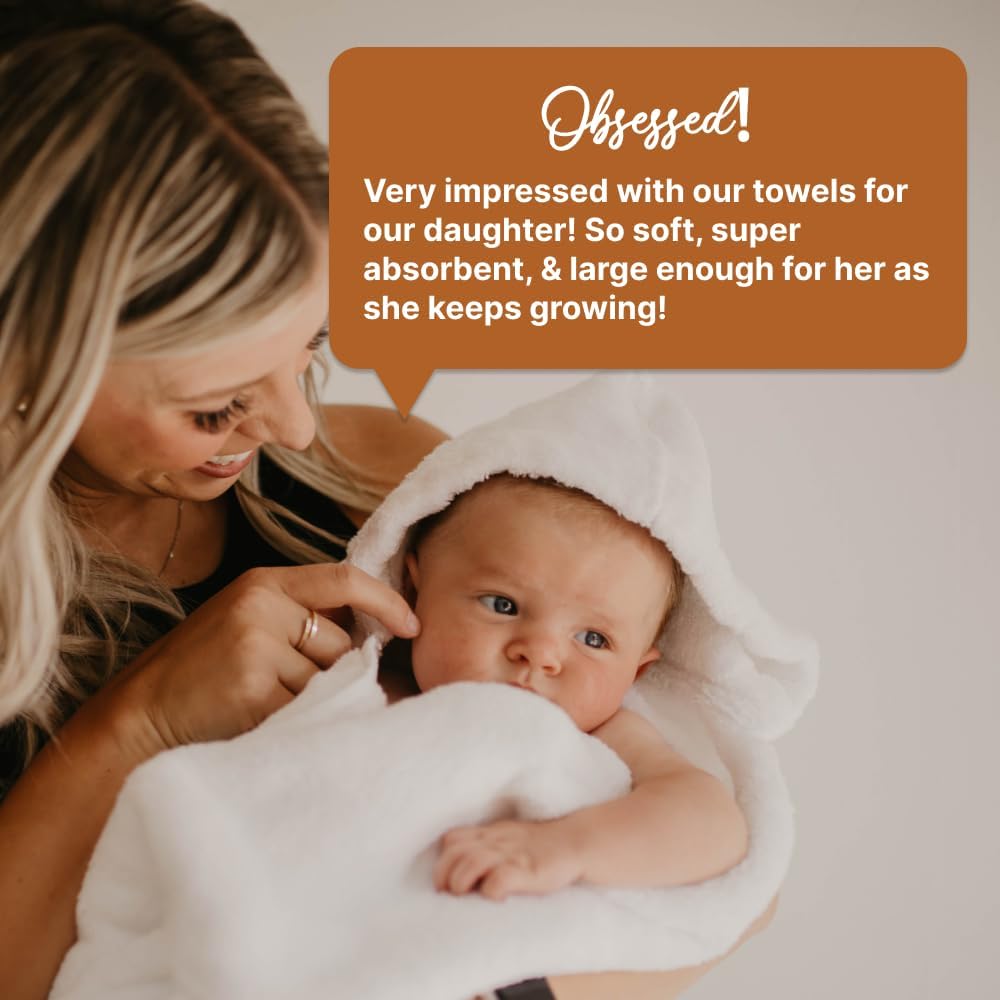 Parker Baby Co Premium 100 Soft Bath Towel with Hood