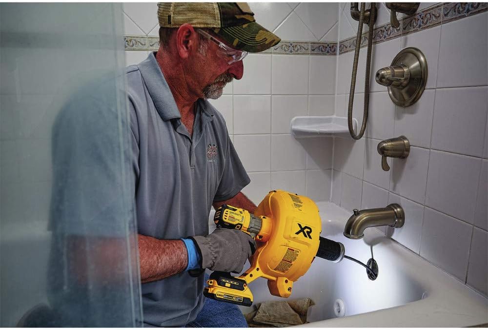 DEWALT 20V MAX XR Drain Snake Kit with LED Light