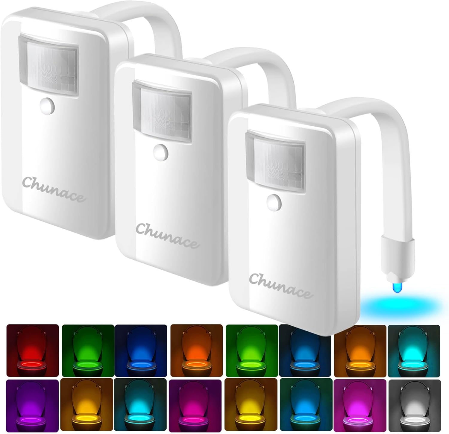 Chunace 3 Pack Motion Sensor Night Lights