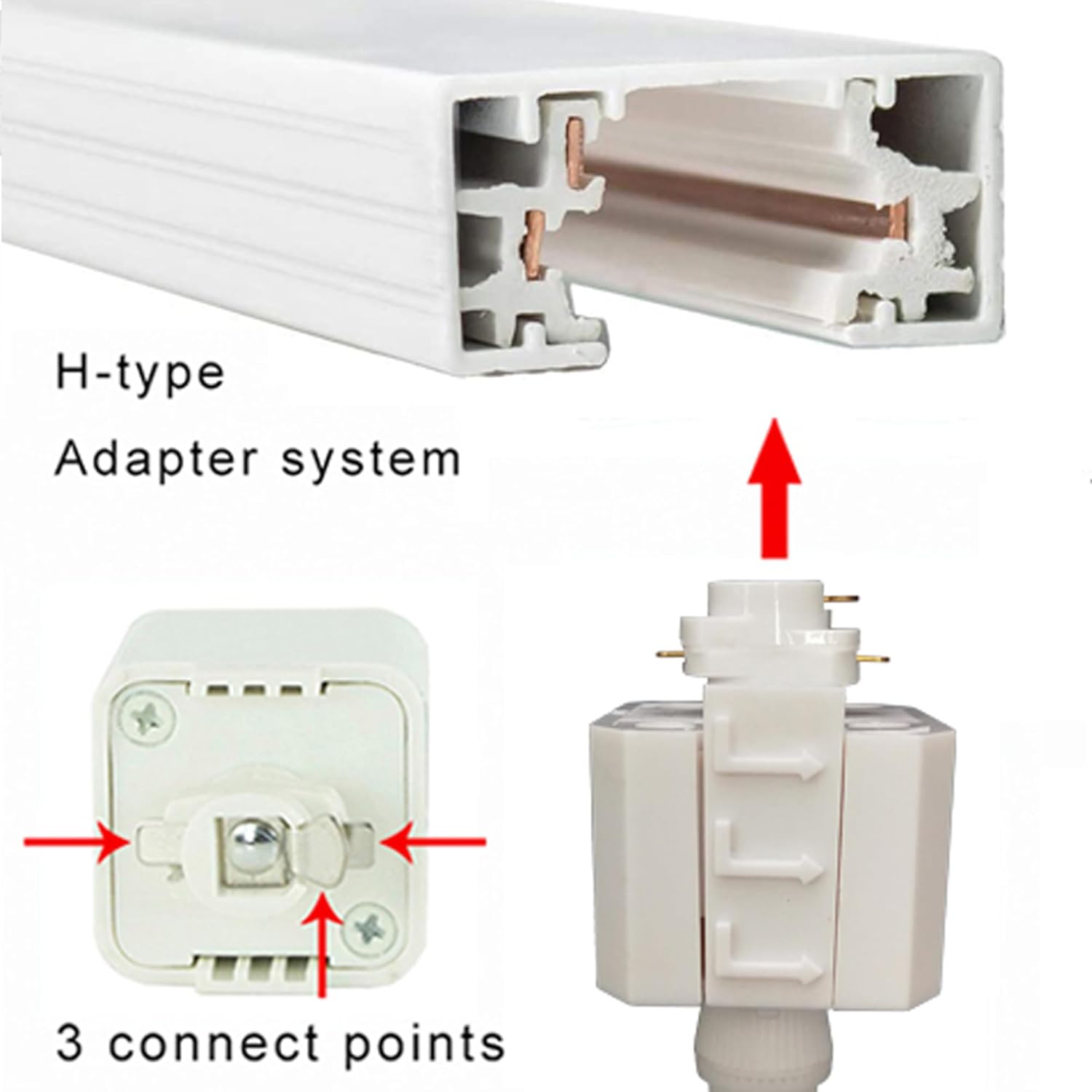 Adjustable Height H Track Pendant Light with Remote Control and Dimmable Bulbs