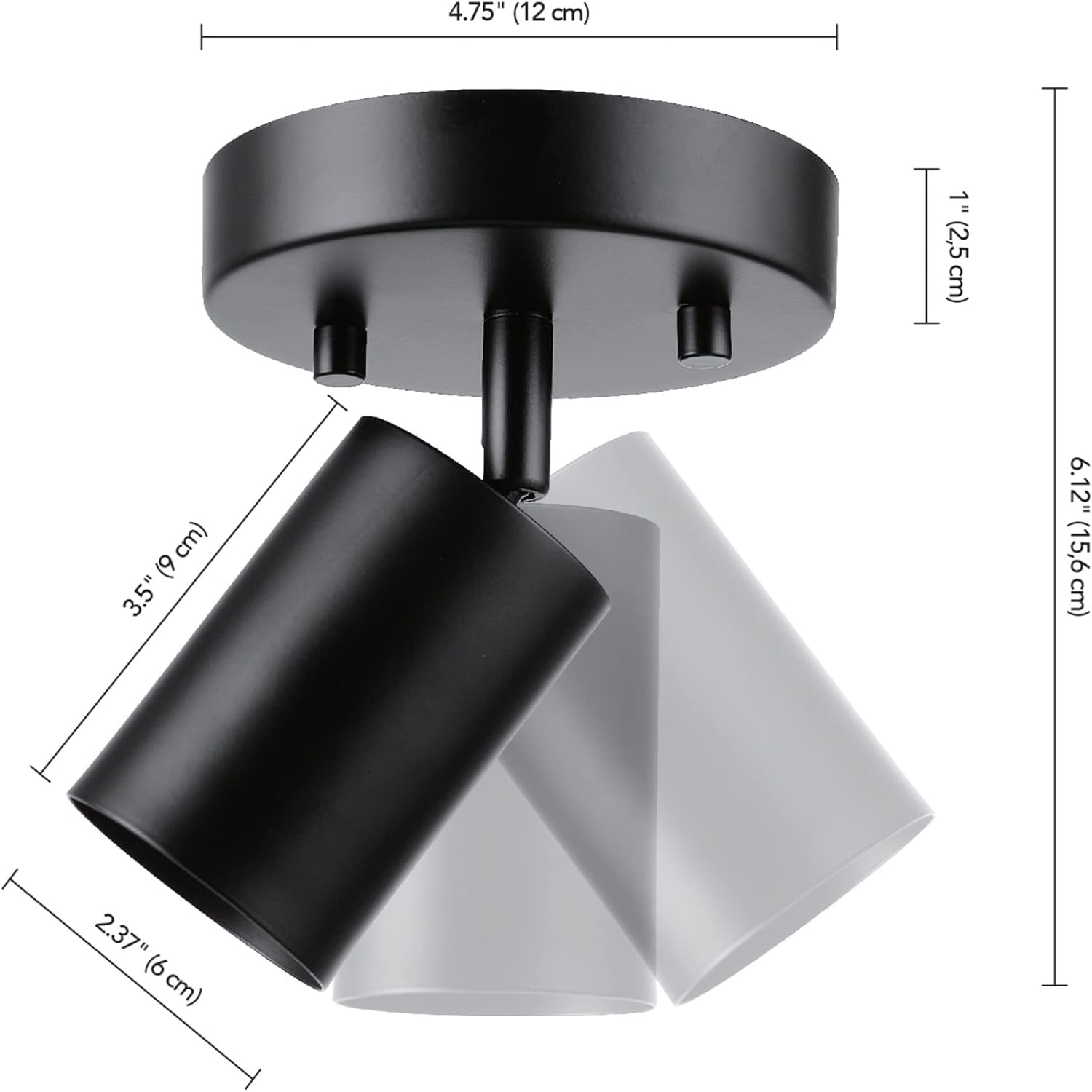 Globe Electric 57498 Matte Black Spot Light