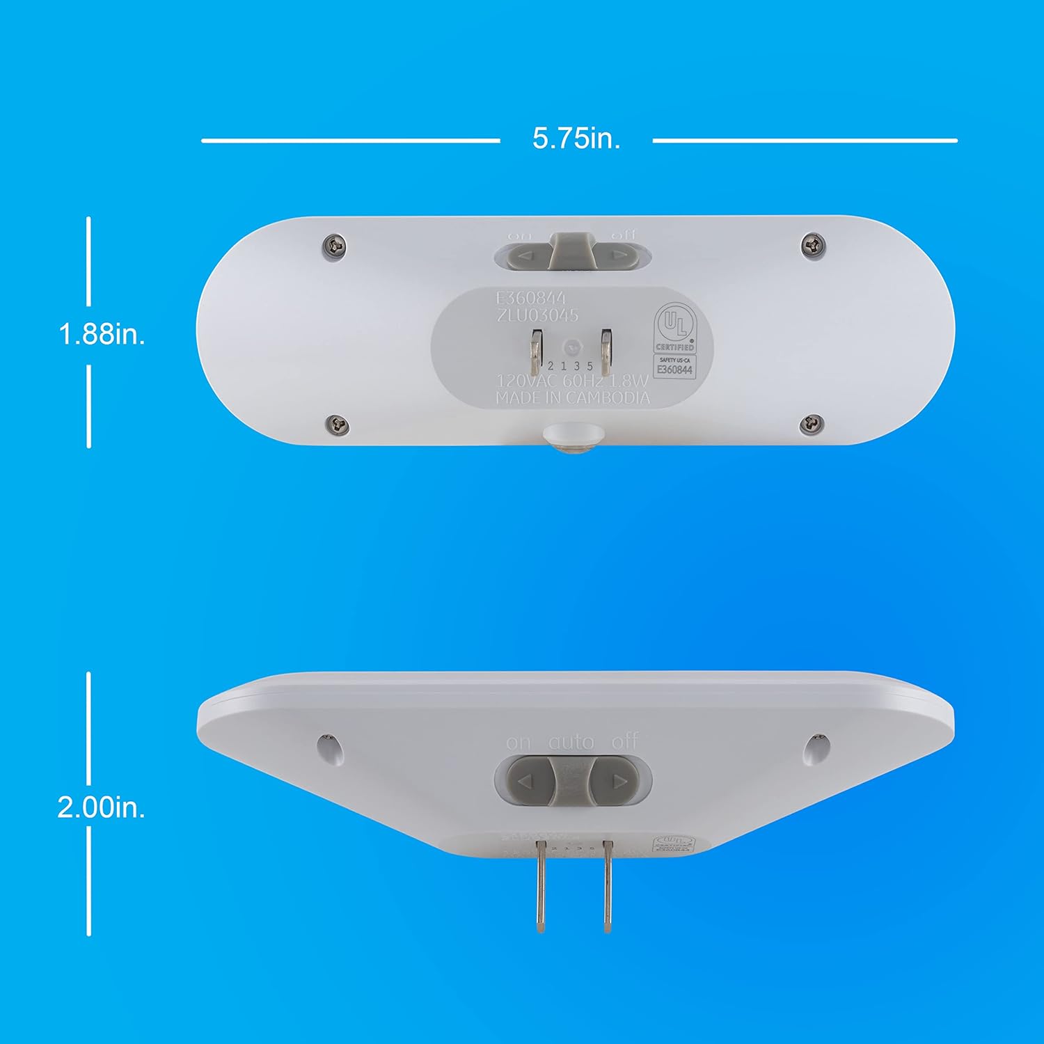 GE Ultrabrite LED Night Light Bar 4 Pack Dusk-to-Dawn Sensor
