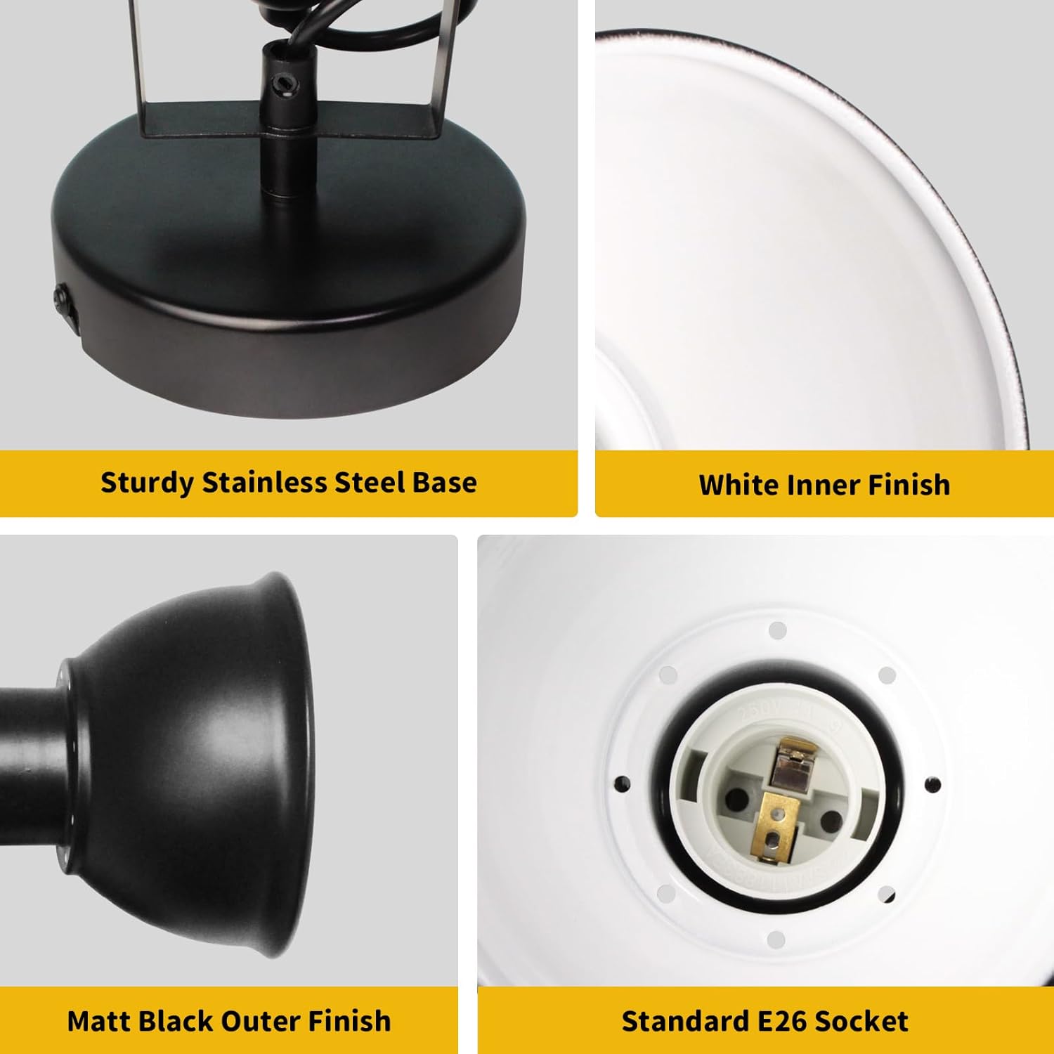 HiBay 4-Light Industrial Ceiling Track Lighting