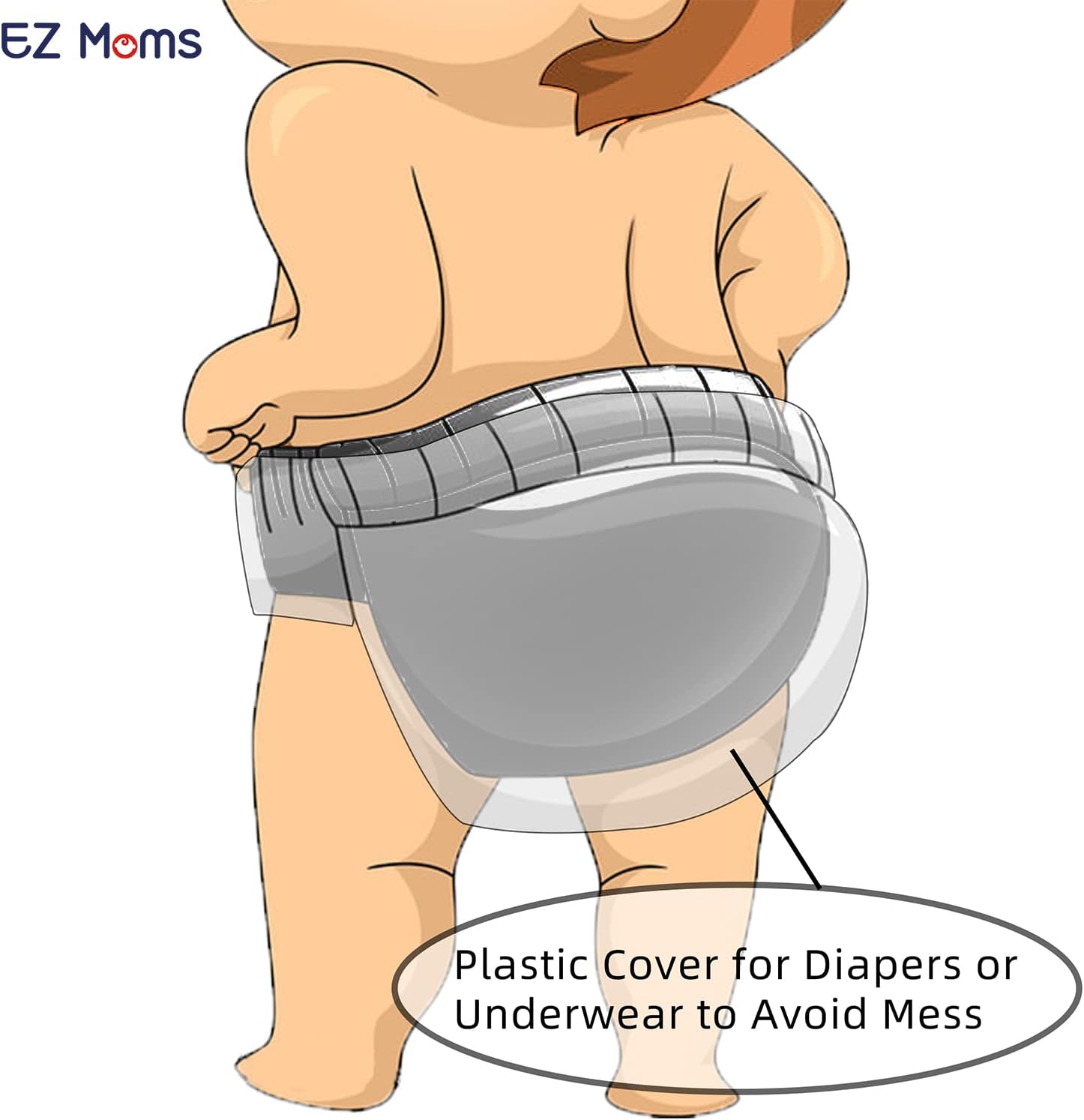 EZ Moms 4 Pack Reusable Training Pants For Toddlers 1