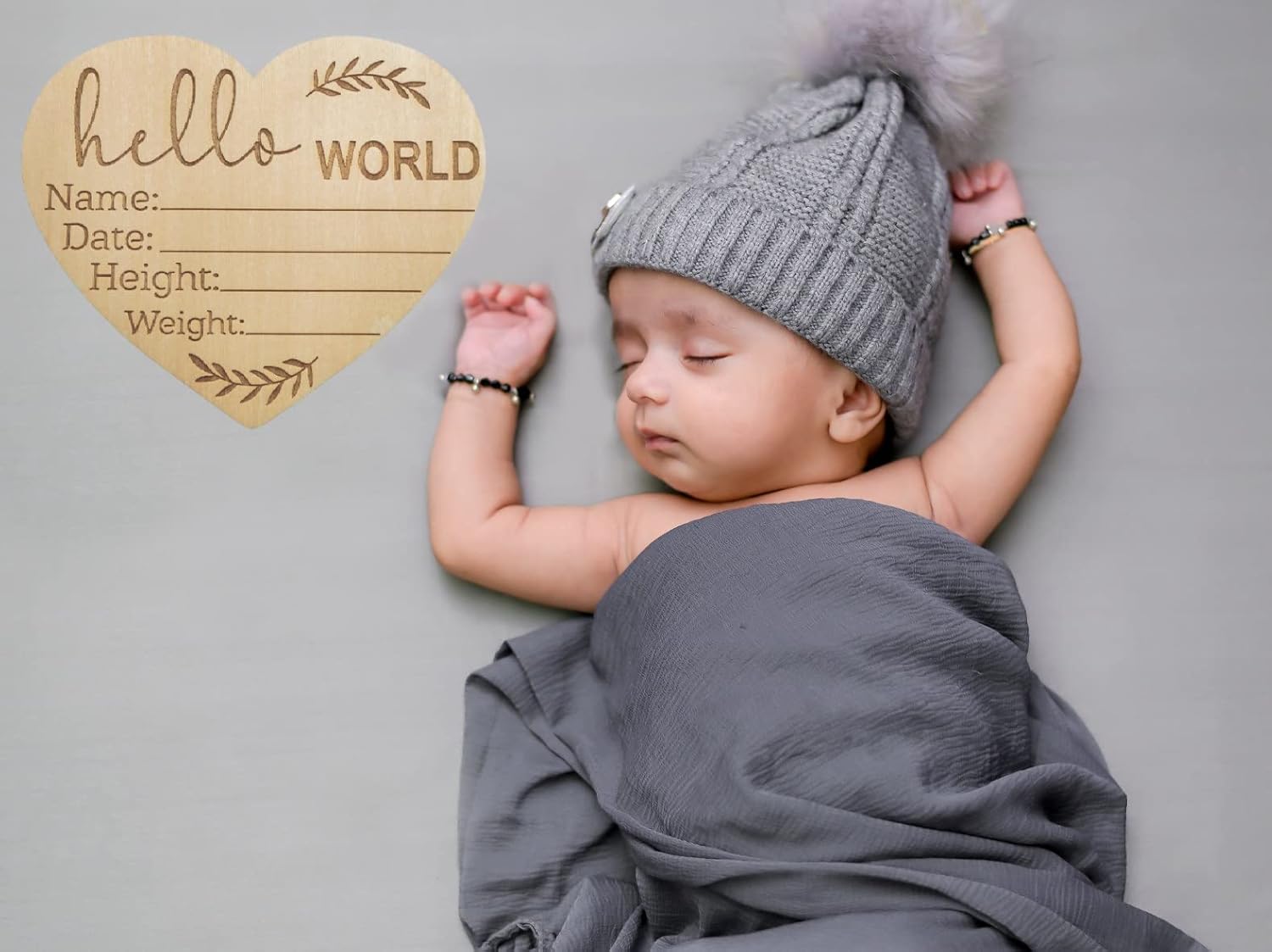 Welcome Baby Announcement Signs for Nursery and Hospital Birth