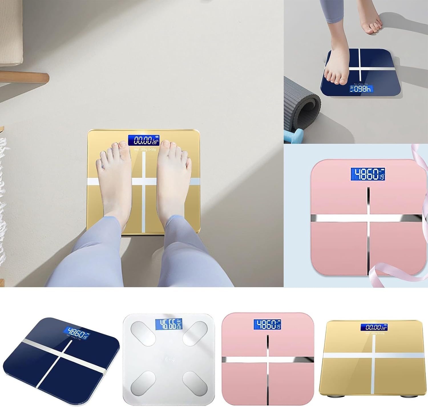 KELINFONG 2025 Body Weight Scale with Fat and Muscle Analysis