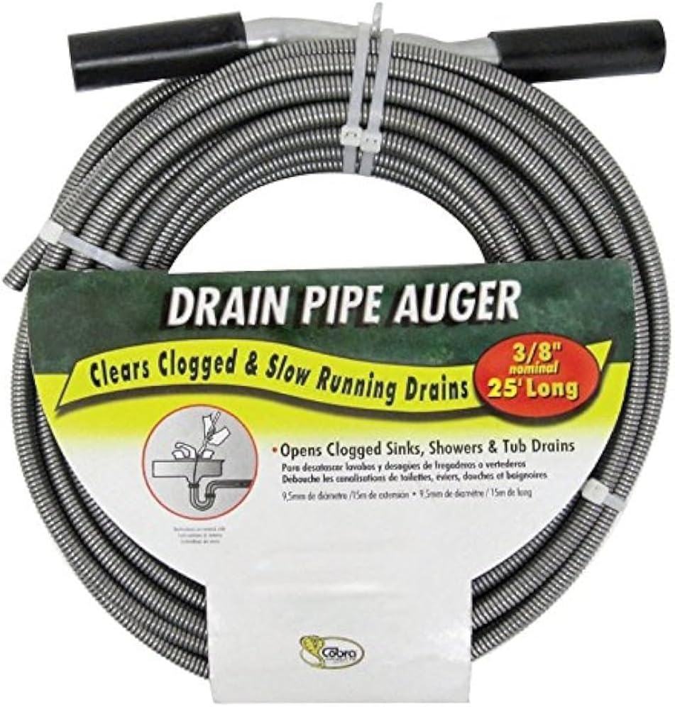 Cobra 38 X 25 Drain Auger - Powerful Durable