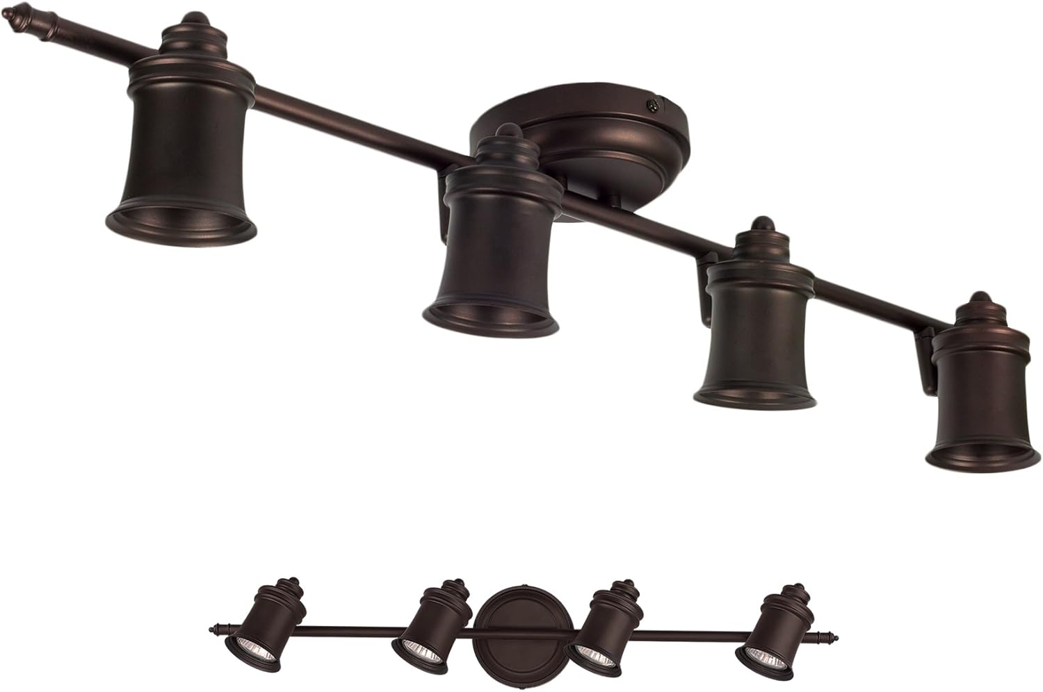 Canarm IT299A04ORB10 Taylor 4-Bulb Wall Track Light