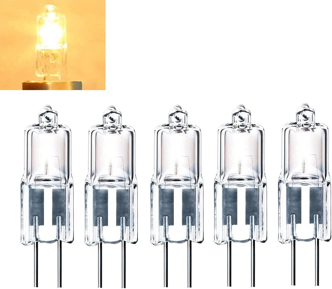 10pcs G4 Halogen Bulb 10W20W T3 JC Clear 24V Bi-Pin