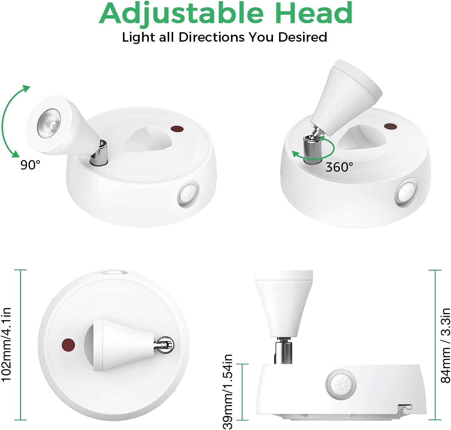 Olafus 4 Pack Wireless Spotlight for Artwork Display