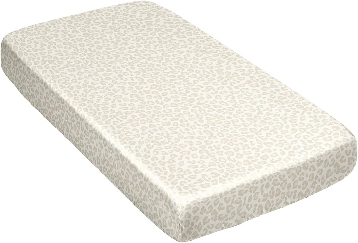 Sweet Jojo Designs Shabby Chic Leopard Print Crib Sheet