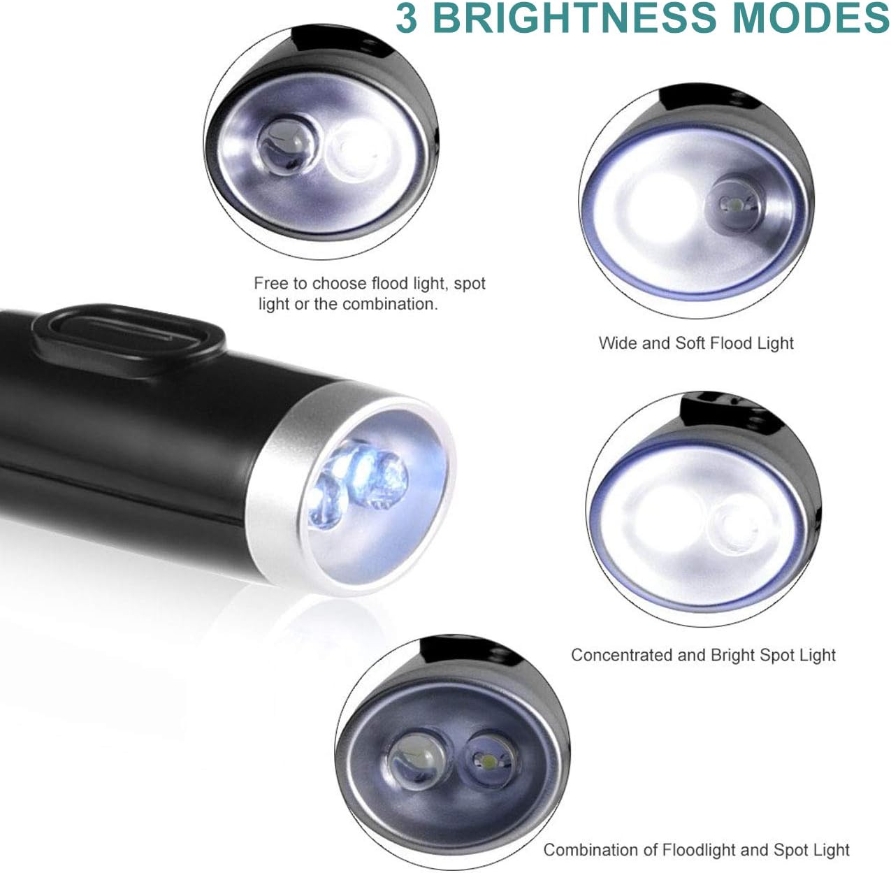 Betensh Rechargeable LED Book Light with Flexible Arm