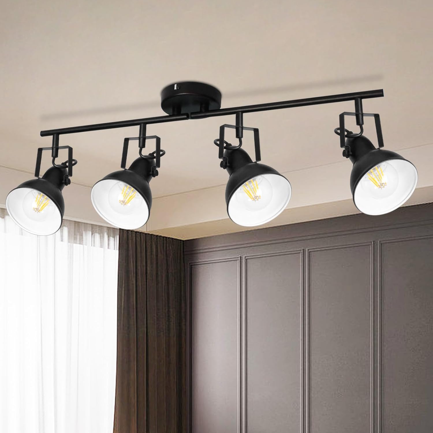 HiBay 4-Light Industrial Ceiling Track Lighting