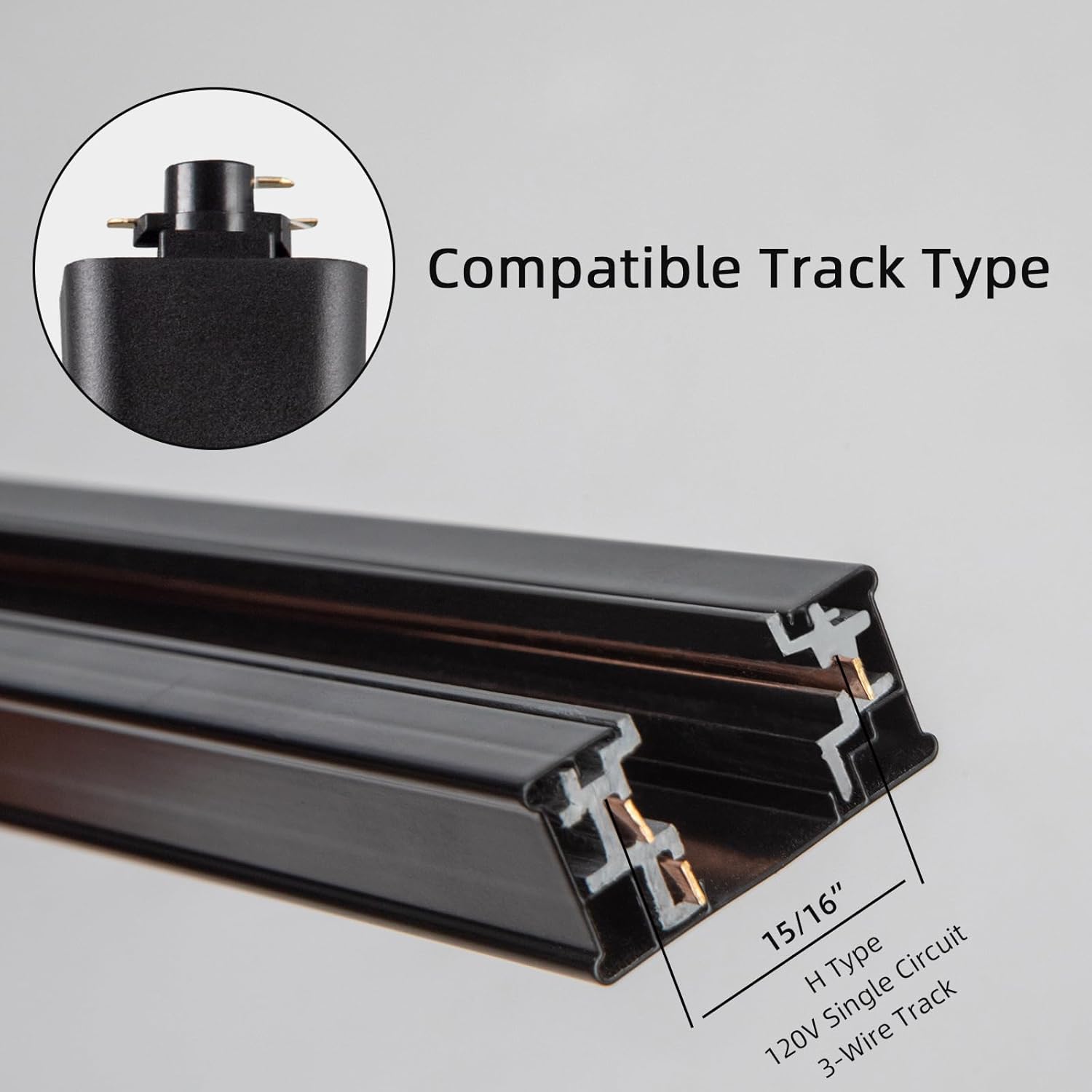 5CCT LED Track Light Heads 12W Dimmable 4Pack