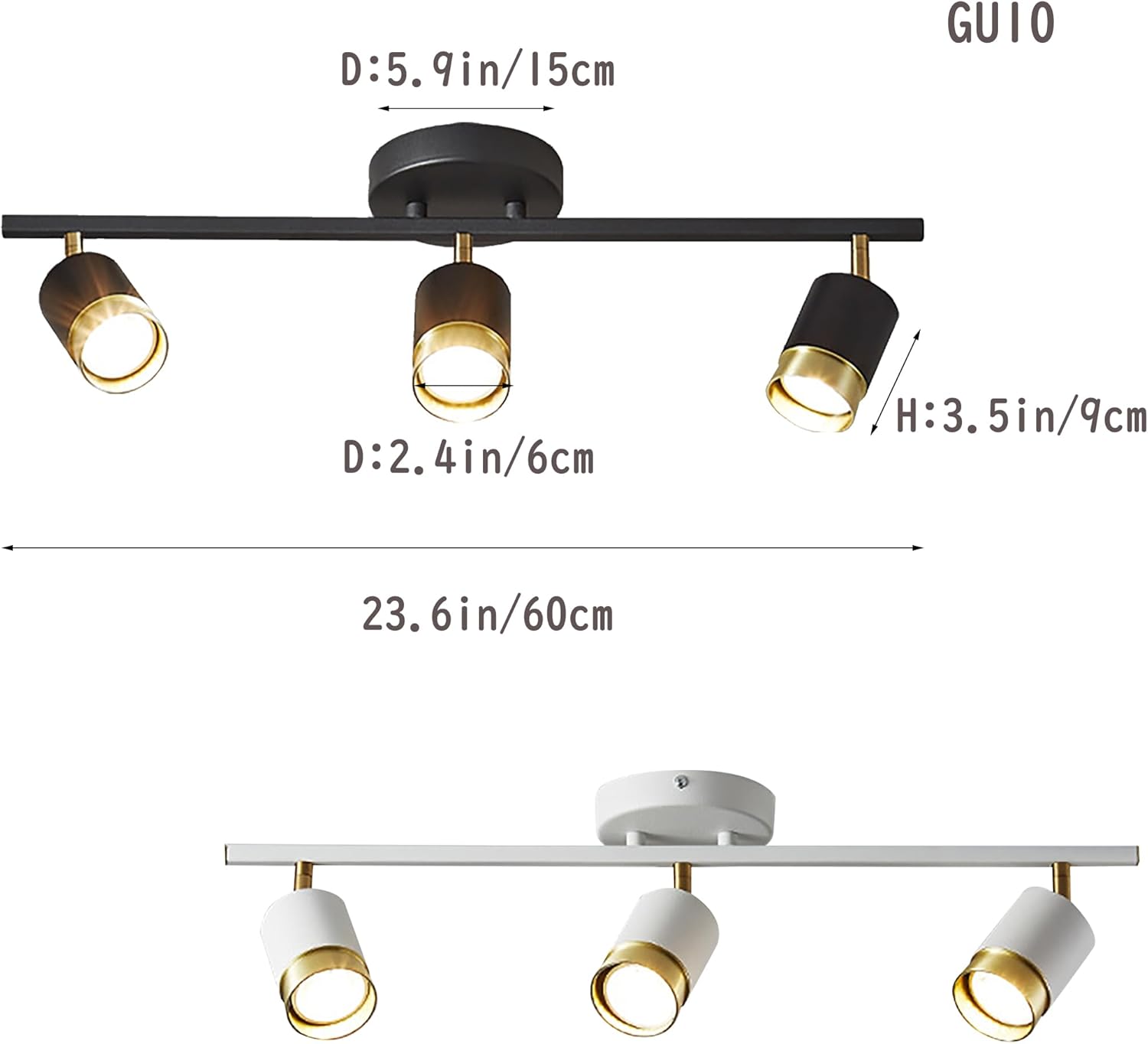 Adjustable Ceiling Spotlight with RGB Remote Control and Timer 1