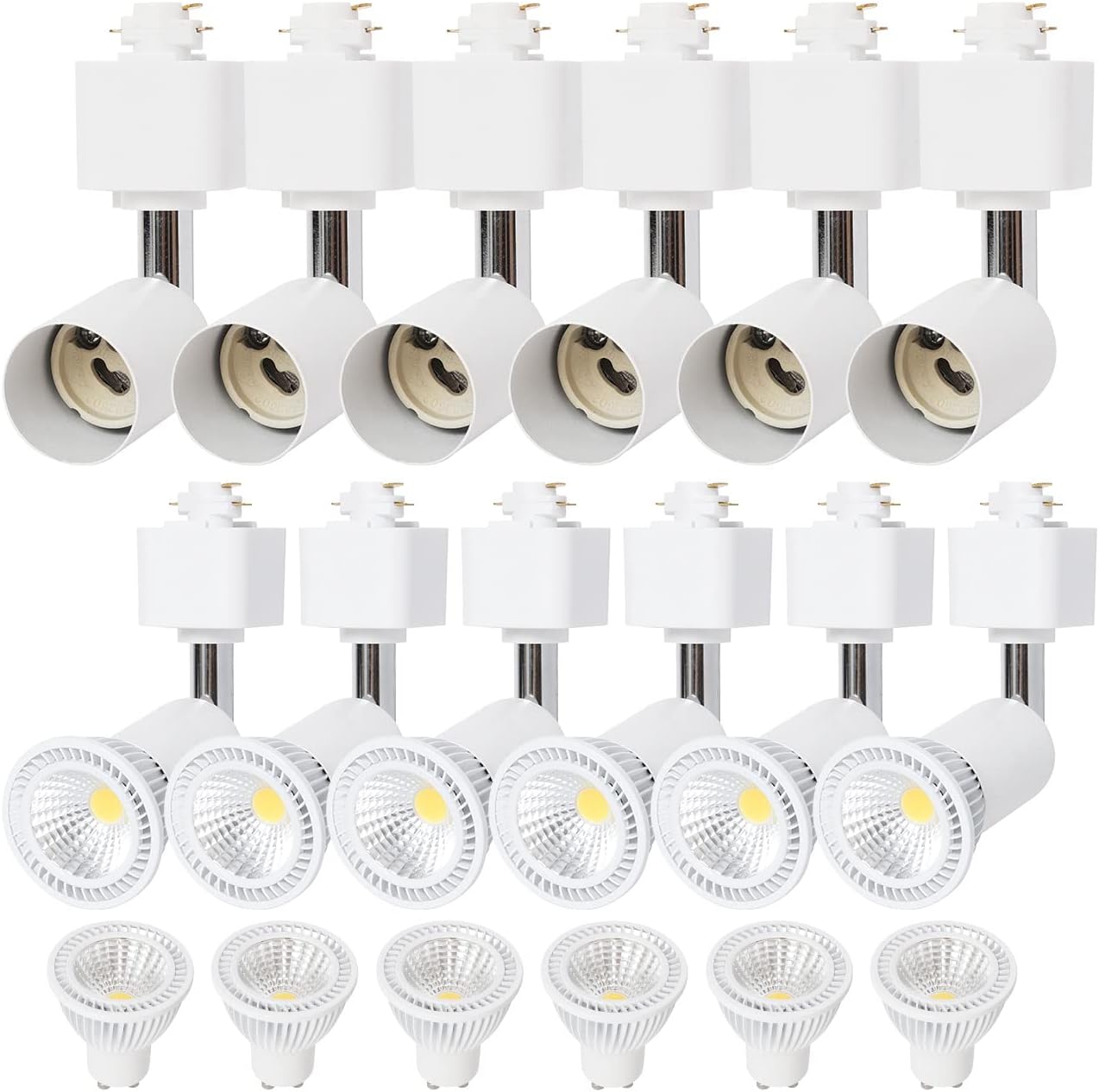 EAGLOD 10W Dimmable LED Track Light Heads 12-Pack