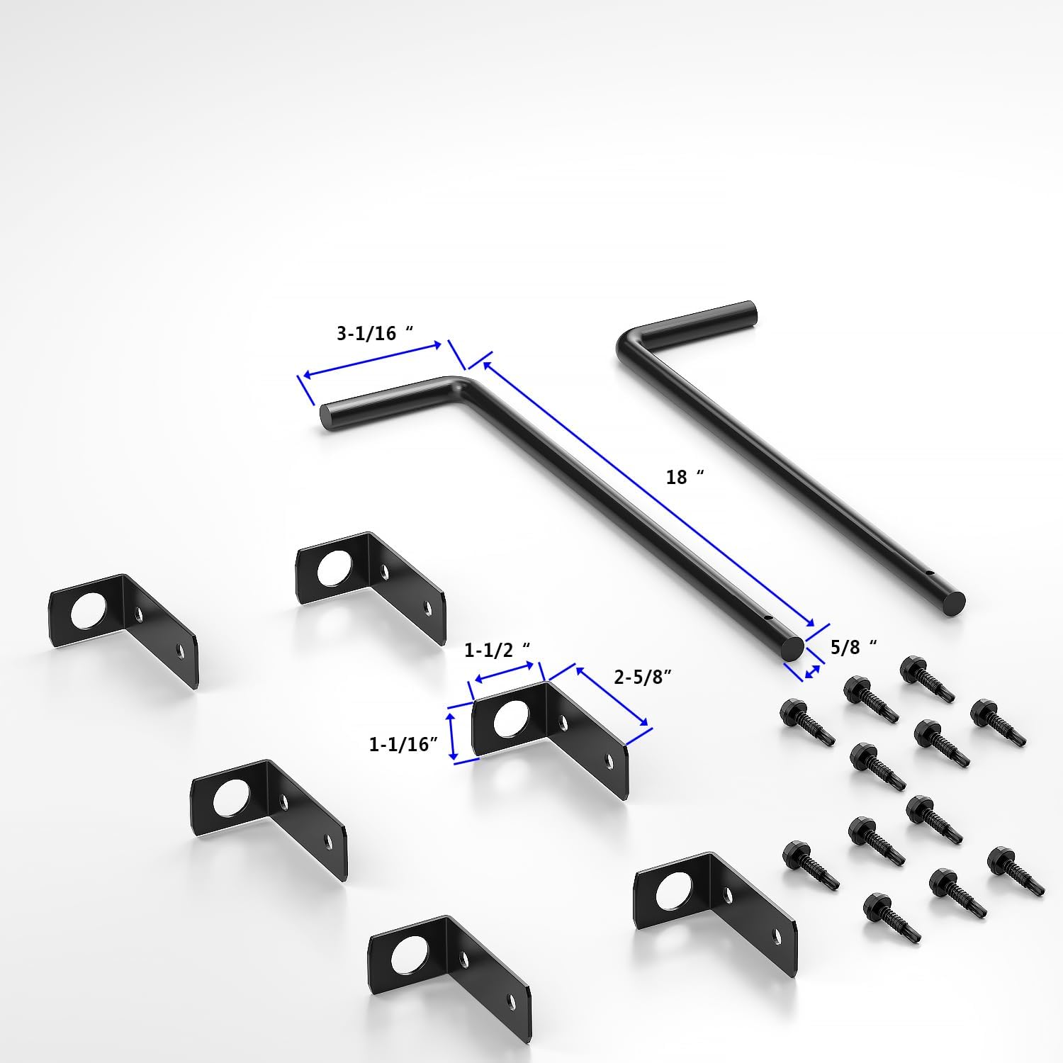 18 Gate Drop Rod with Black Plastic Coating 1