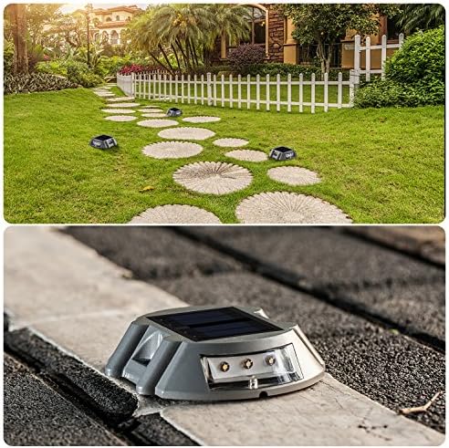 Sunwind Solar Deck Lights 4-Pack White Pathway Marker