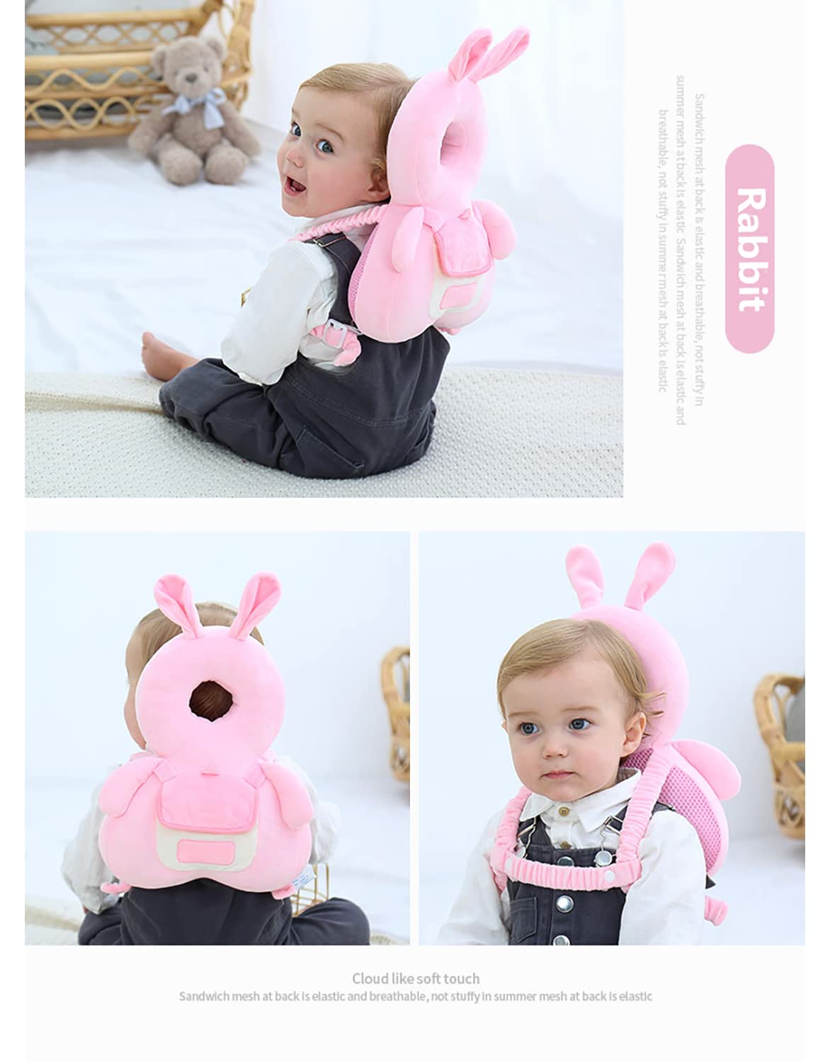 JunNeng Baby Head Protector with Squeaker Pack