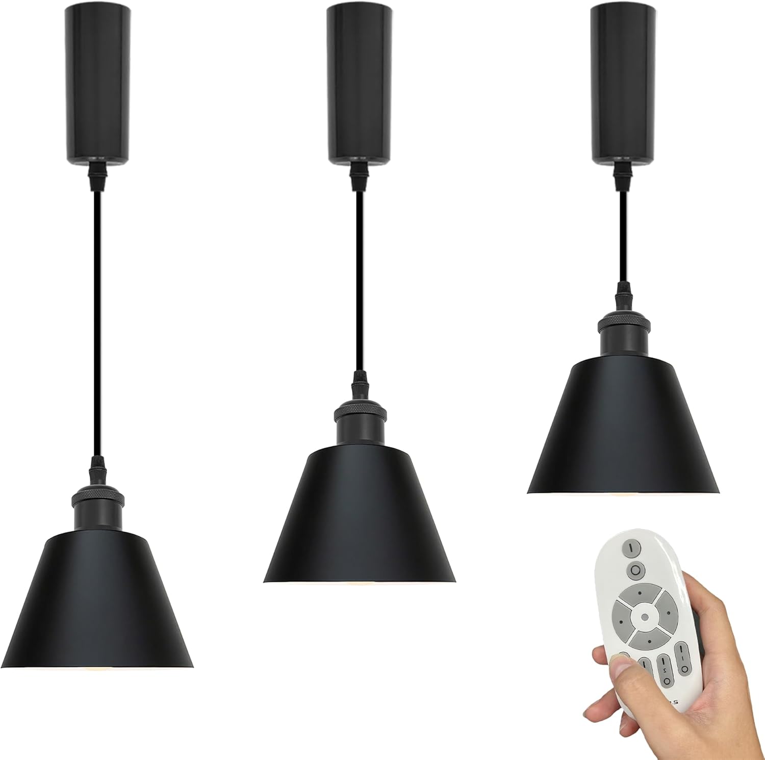 SKIVTGLAMP Remote Control Track Pendant Lamp with Adjustable Length