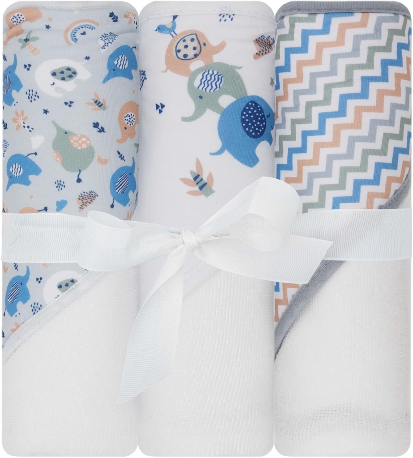 Little Celebrity Hooded Baby Towels 30 x 26 3 Pack