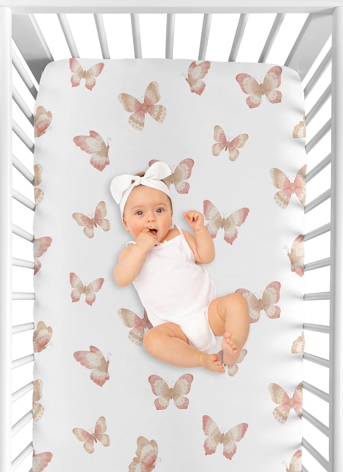 Sweet Jojo Designs Boho Butterfly Crib Sheet