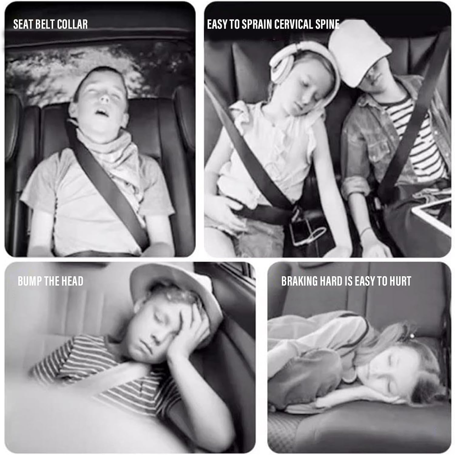 H-Shape Car Head Support for Kids and Adults