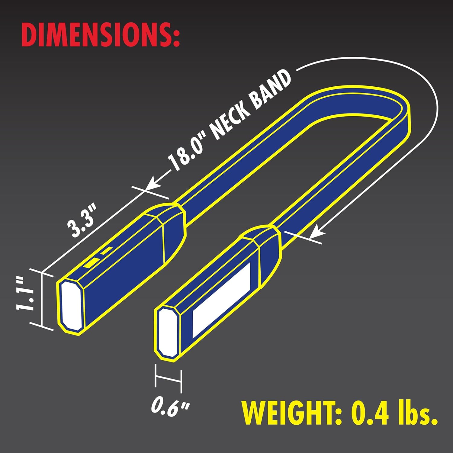 Wagan EL4307 Flexxlite Rechargeable LED Neck Light