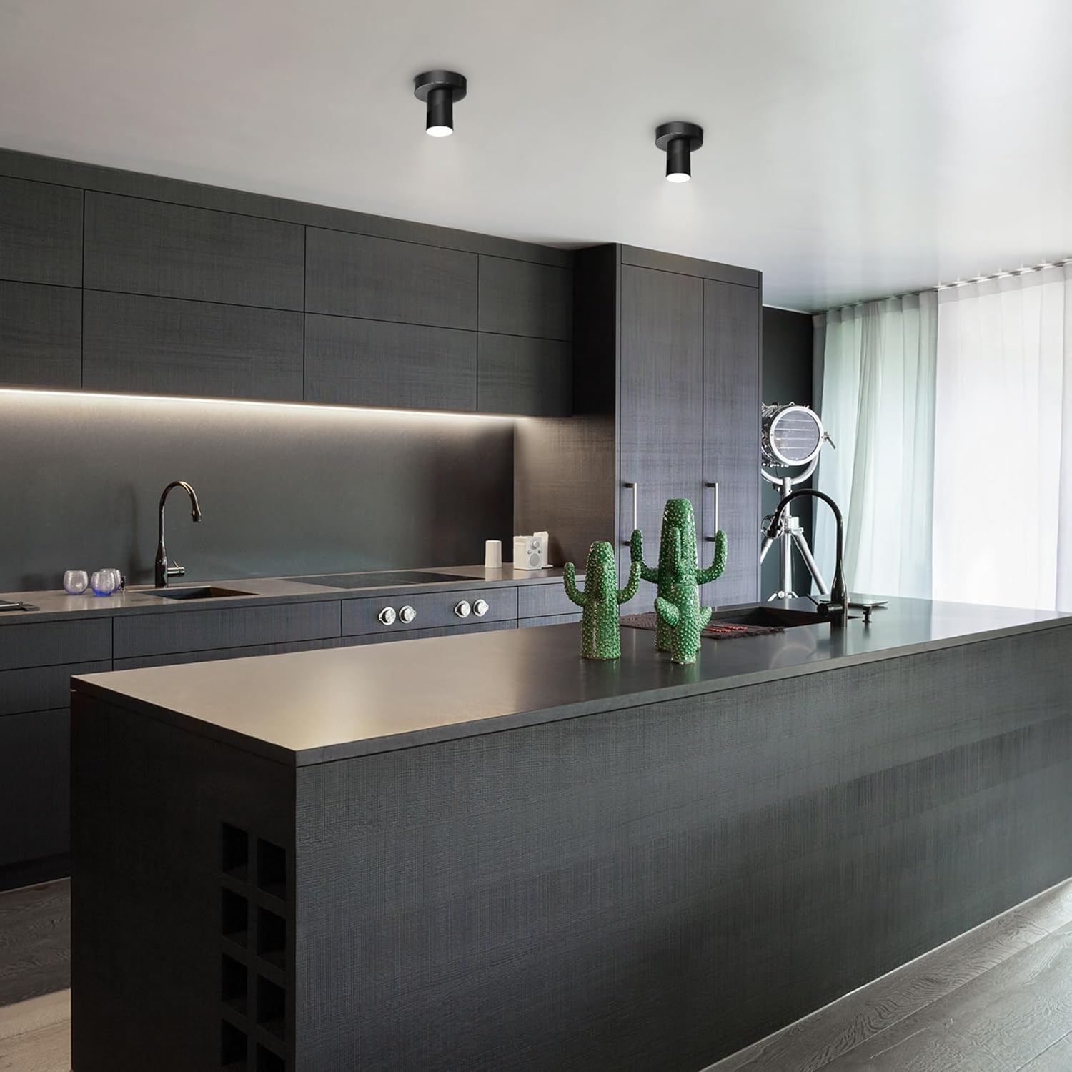 Globe Electric 45 Convertible LED Track Light Matte Black