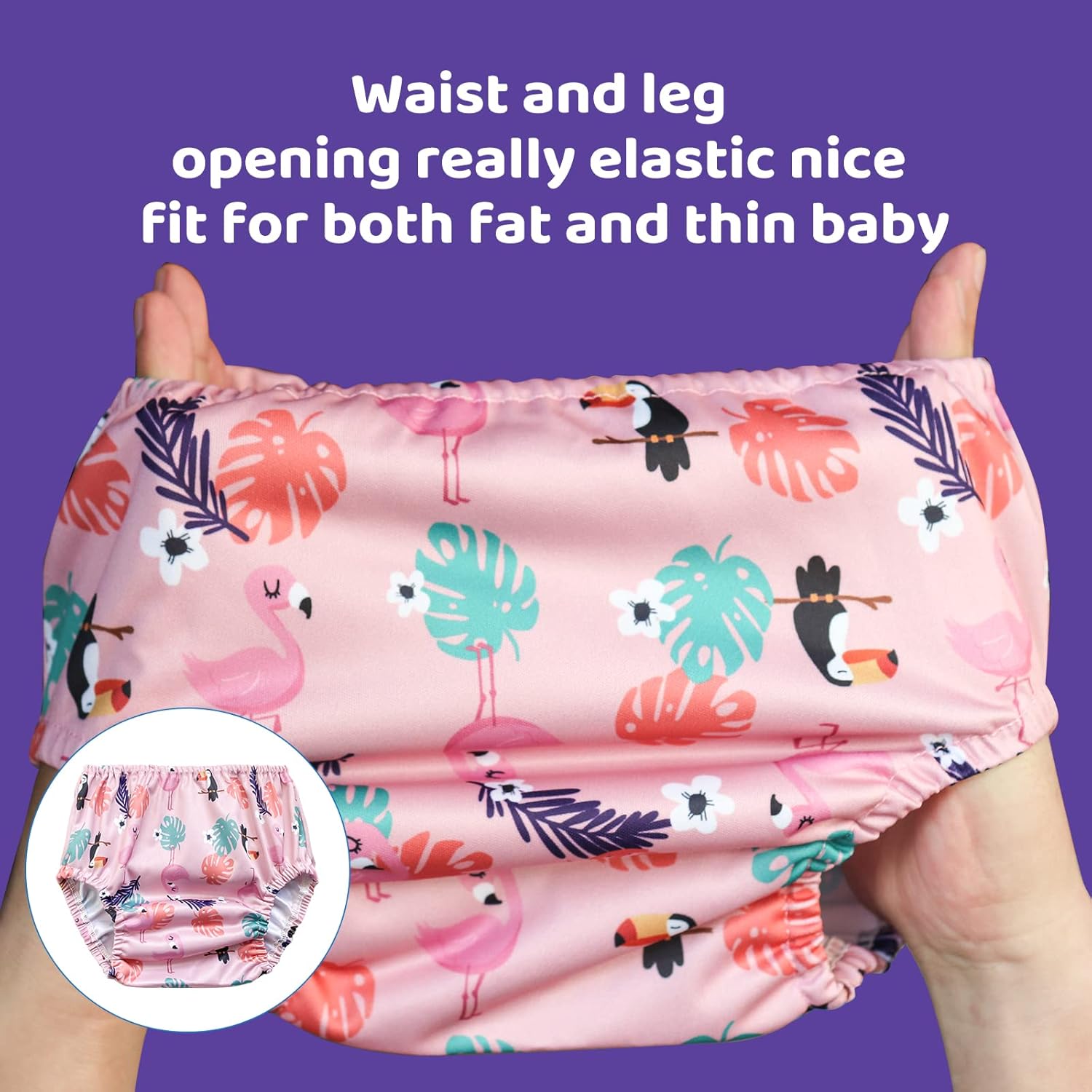 BISENKID 6-Pack Waterproof Training Pants for Toddlers 2T